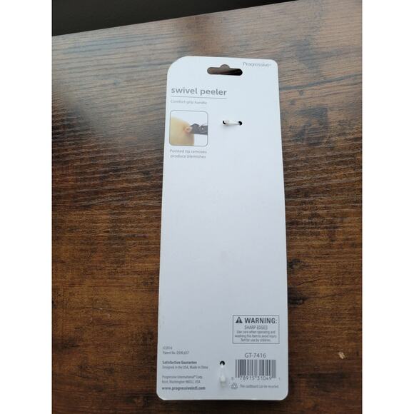 New Progressive GT-7416 Vegetable Peeler/Slicer Yellow w/Black Handle - 8" Long - Picture 3 of 6